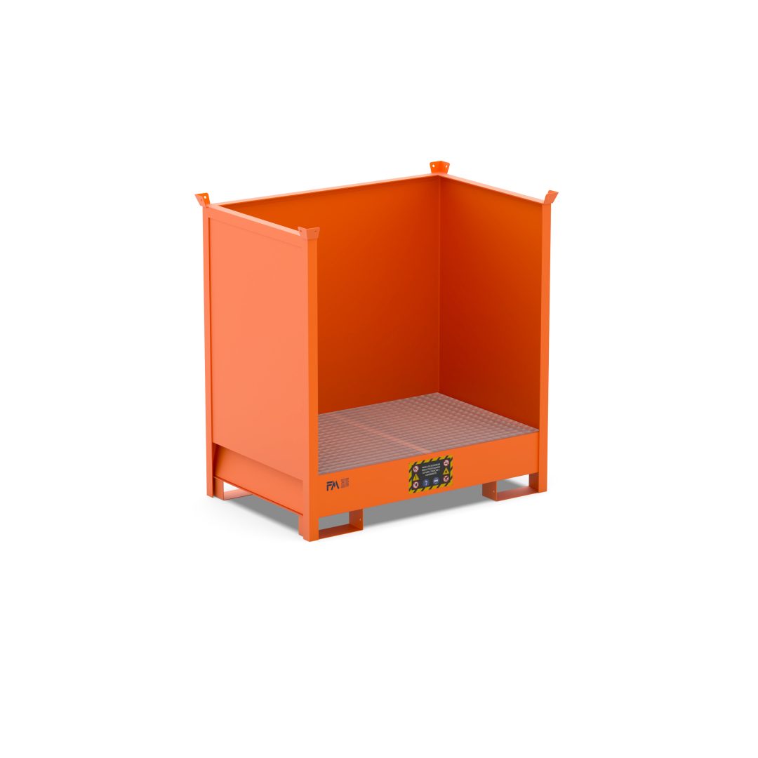 Vasche di raccolta con pareti – 2 fusti da 200L