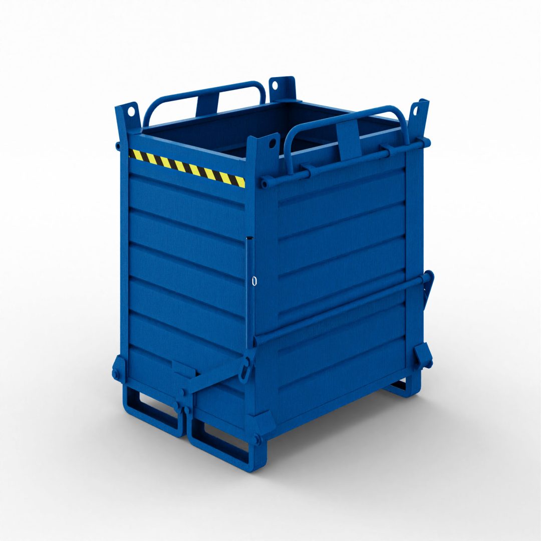 Contenitore a doppio fondello apribile 520L