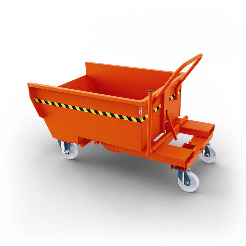 Benna ribaltabile con ruote da 300L